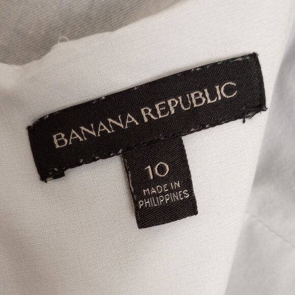 Banana Republic Grey Stretch Sheath Spaghetti Strap Dress - Picture 2 of 9